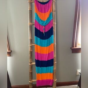 Macbeth Collection by Margaret Josephs Pink and Blue Dress